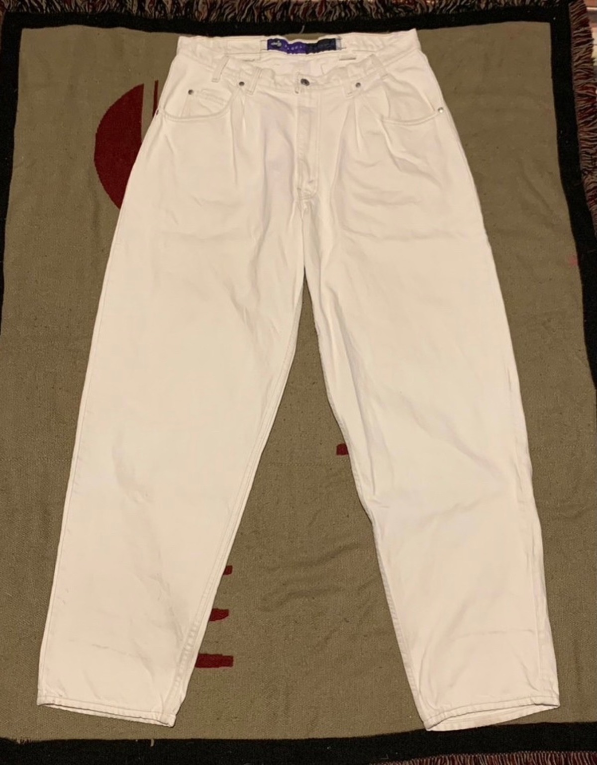 90s SilverTab Baggy White denim pants 90年代 シルバータブ バギー 