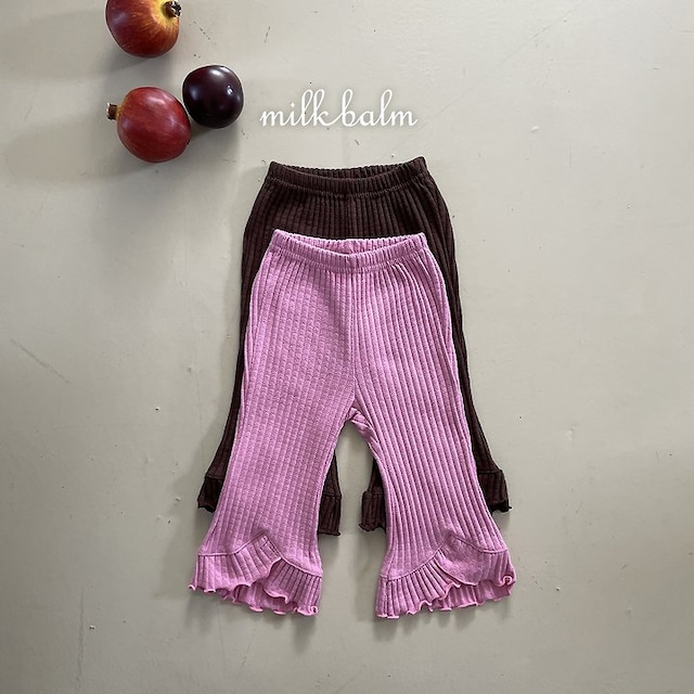 【取寄】milk balm|momo scallop pants|モモスカラップパンツ|XS-XL|kids|26 autumn