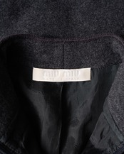 〈miu miu〉Half-Zip Vest