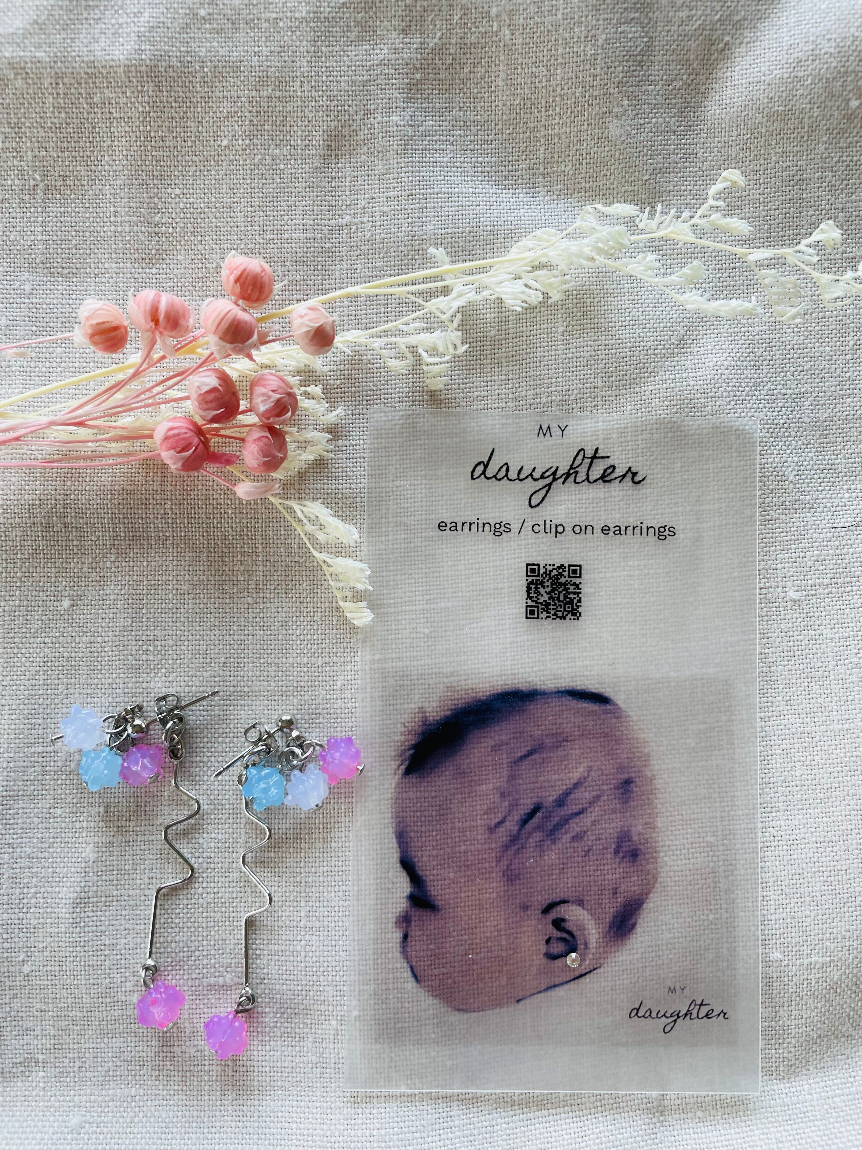 12月誕生石】K14WGトルコ石薔薇の花びら6mmピアス