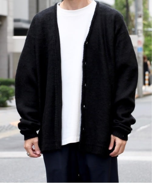 TOWN CRAFT (タウンクラフト) SOLID SHAGGY CARDIGAN (ソリッド