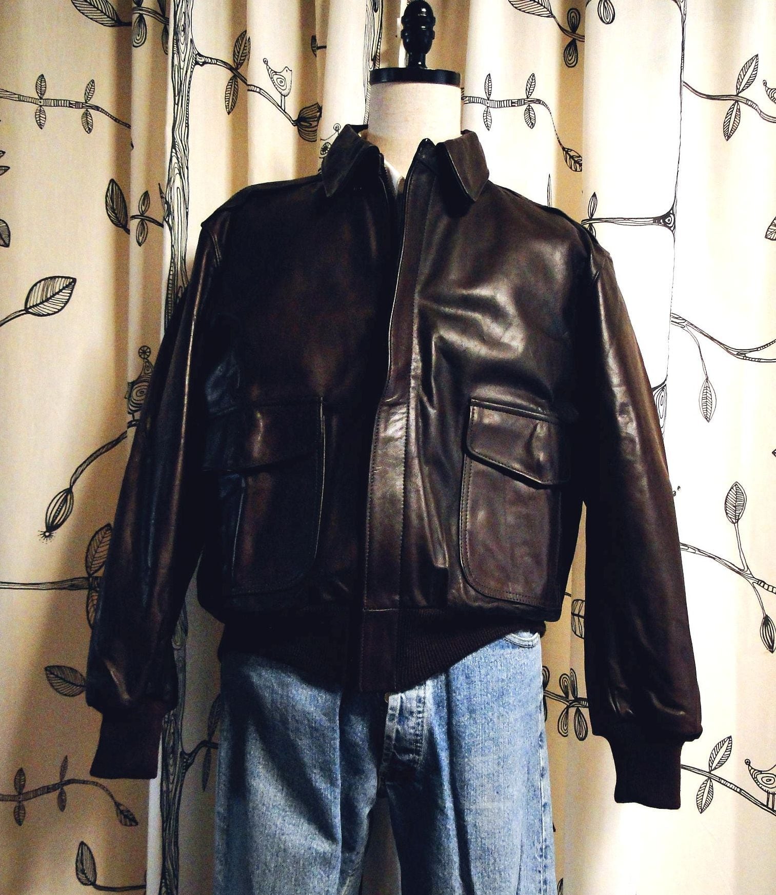 90's GOLDEN BEAR A-2 ゴールンデンベアー Leather フライトジャケット