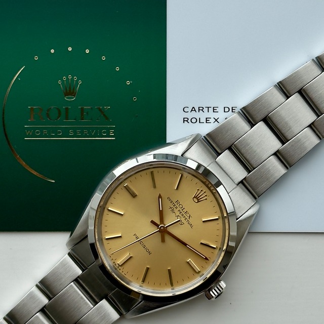 Rolex Oyster Perpetual Air-King 5500 (54*****) Gold Dial