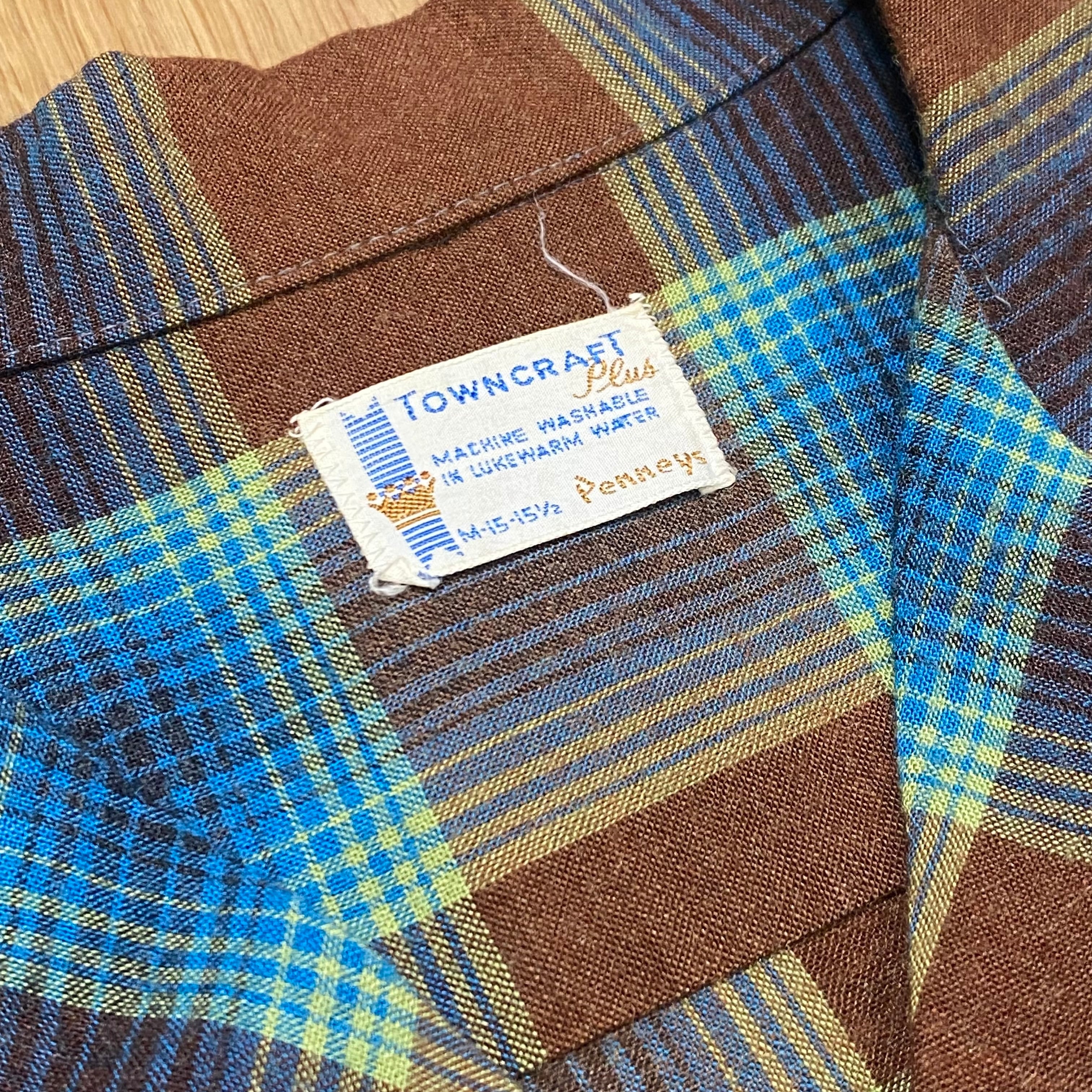 60s TOWNCRAFT Ombre Check Shirt 60年代 タウンクラフト オンブレ