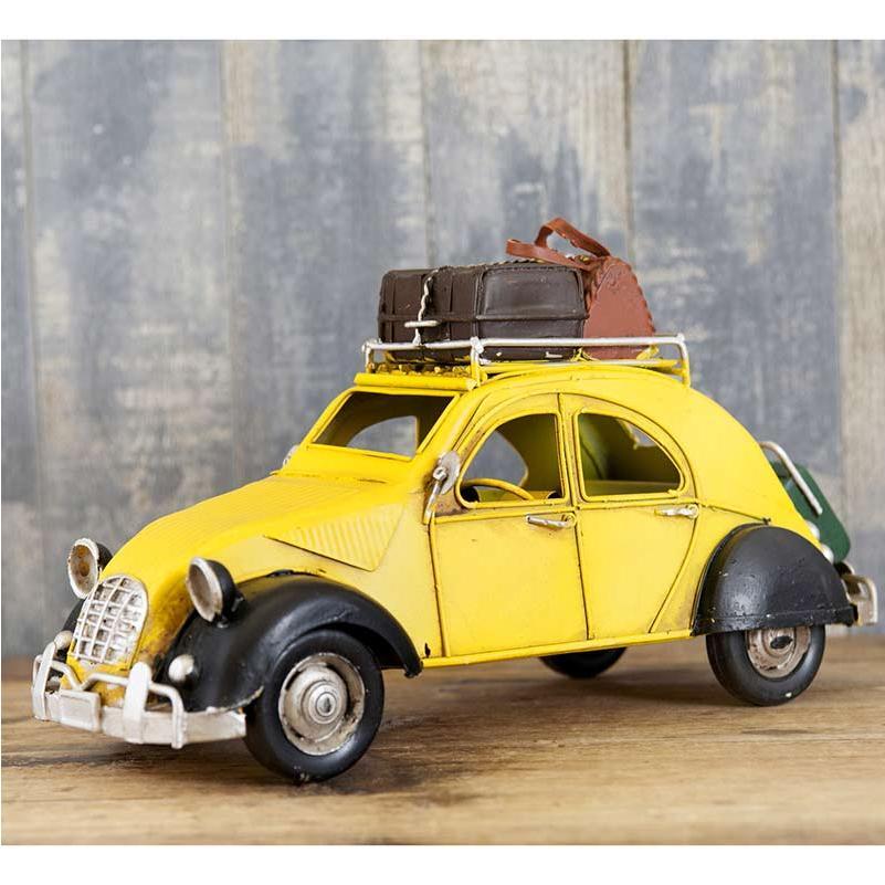 レトロカー アメリカン雑貨 インテリア 車 ブリキ 西海岸 ミニ ブルー