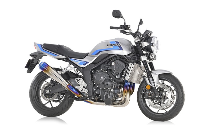 CB1000F('25～)/SE('26～) ワイバン メガホン チタン フルエキゾースト シングル UPタイプ チタンドラッグブルー[WH66-UMDB]