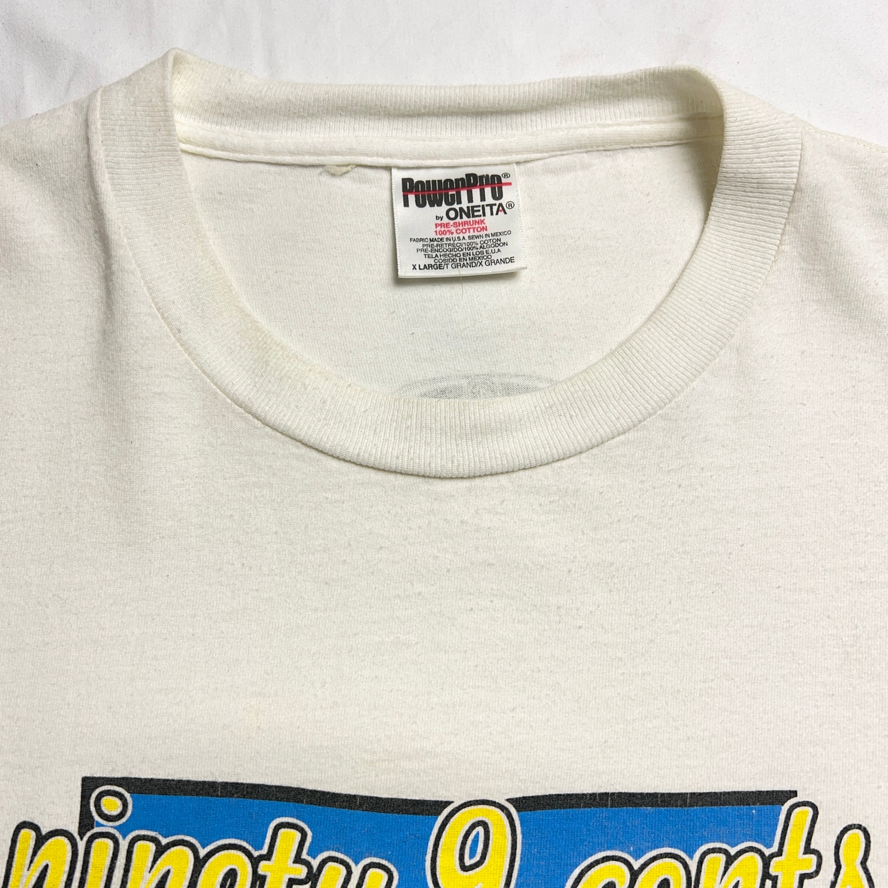 90's Ninety 9 Cents BAND Tshirt 90年代 ハードコア パンクバンドT
