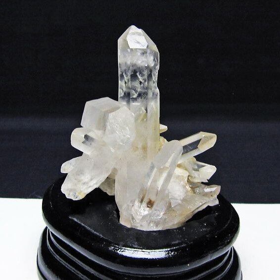 水晶 クラスター マダガスカル産 台座付属 水晶 原石 一点物 172-4331