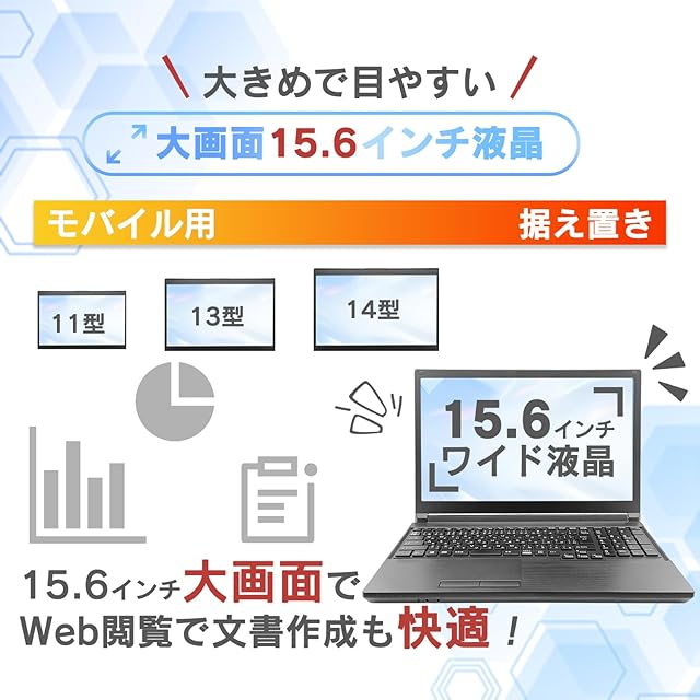 パソコン ノート office2024付き windows11 初期設定済/15.6型