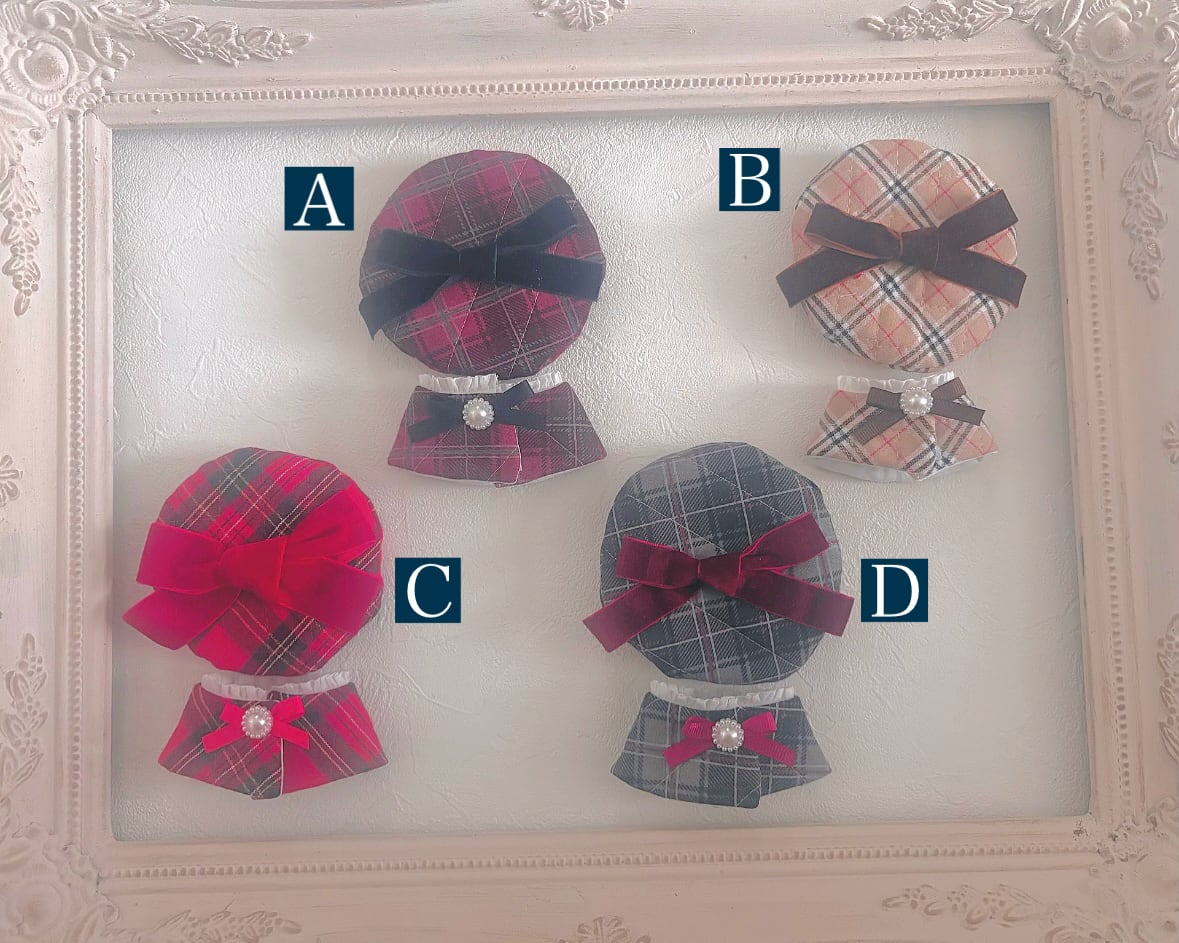 ベレー帽&ケープセット