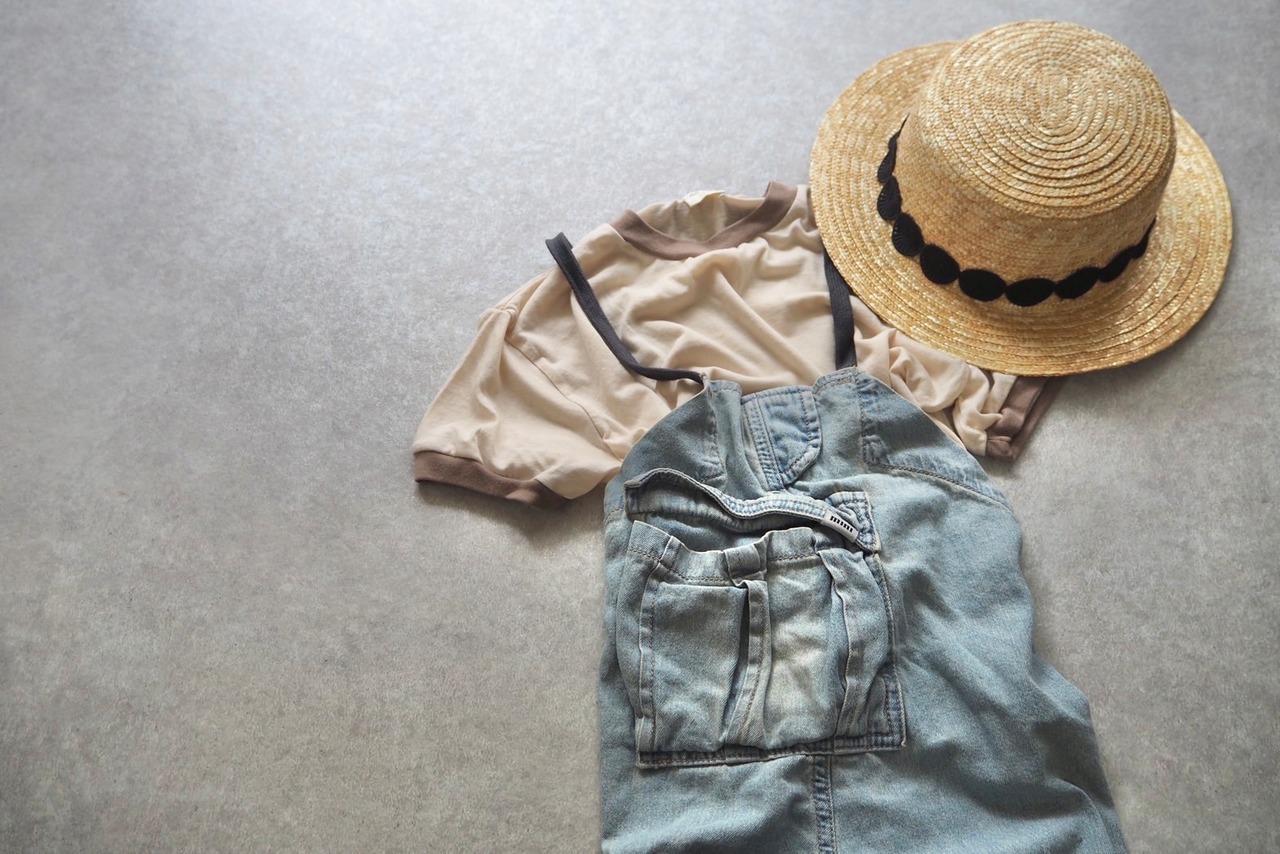 【mini point】Line rib T - 8