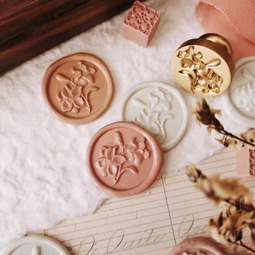 【OCEANIC】シーリングスタンプ Lilies/百合【エンボス】