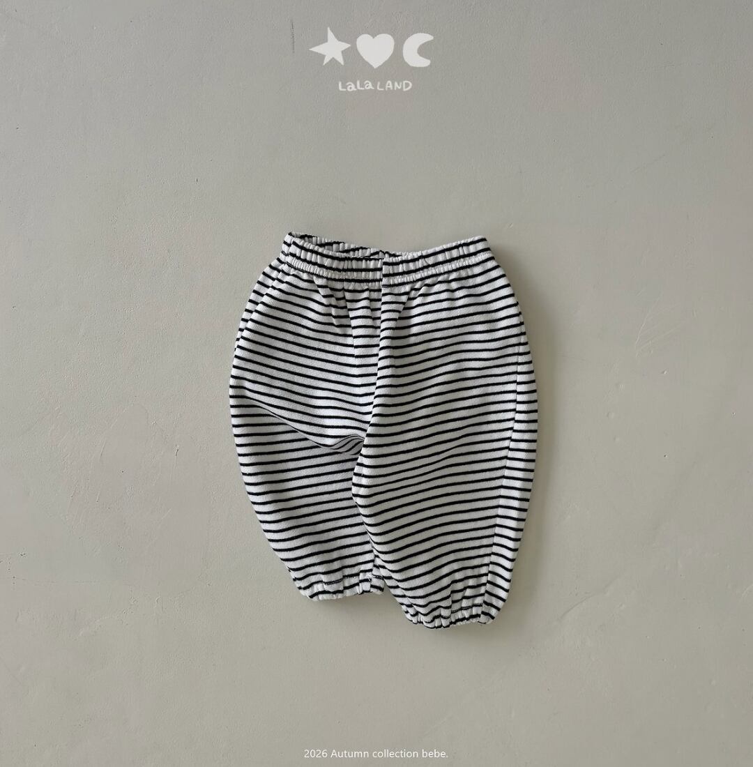 送料無料【予約】/  babyストライプチュリーパンツ /lalaland