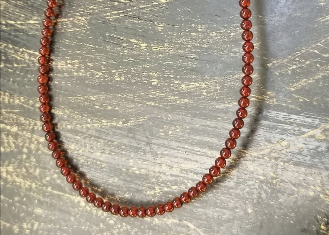 琥珀ビーズネックレス 100100300076 | THE WORLD OF SUKES