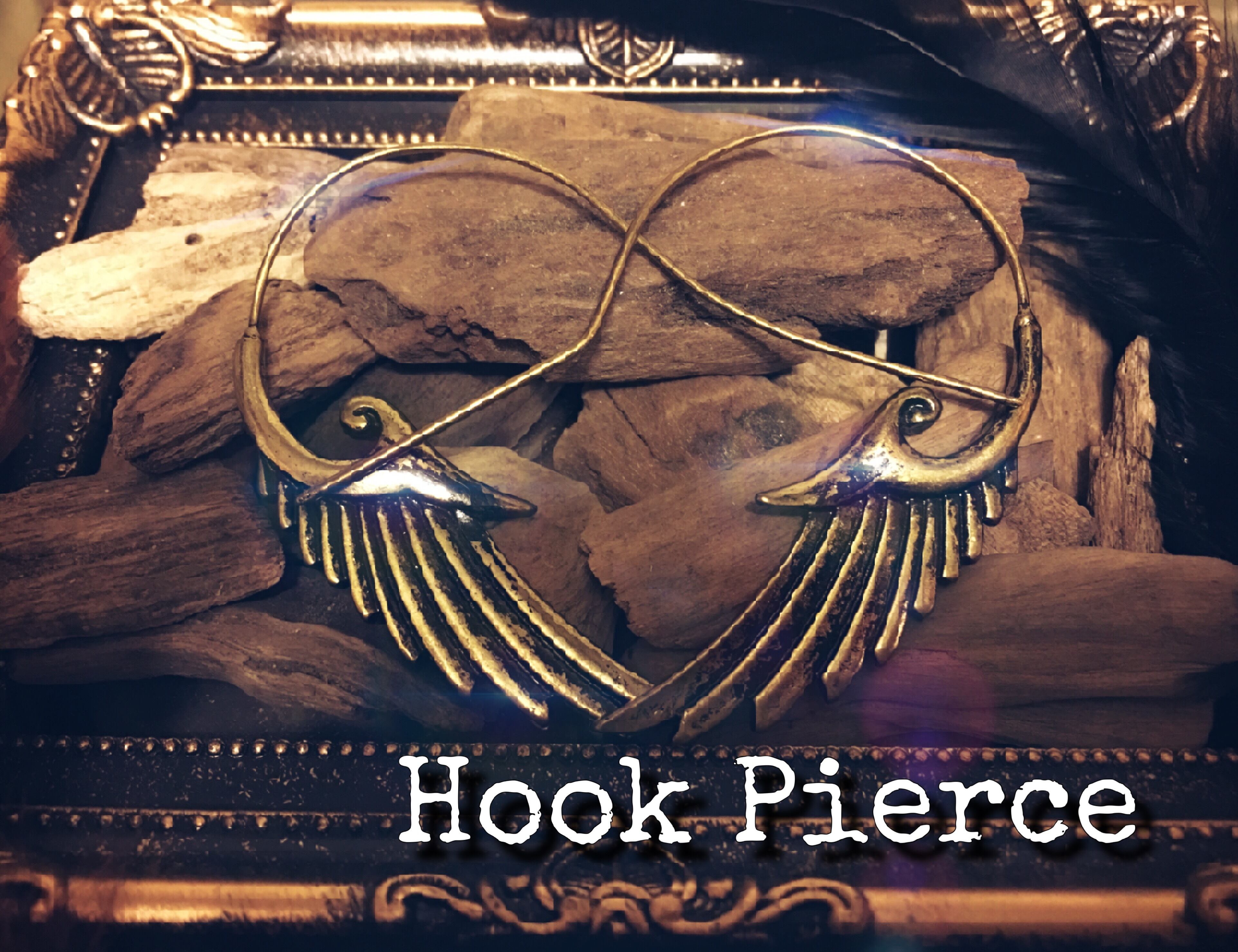 1ペア フックピアス ハンガーピアス 羽 フェザー インディアン アジアン ボヘミアン 