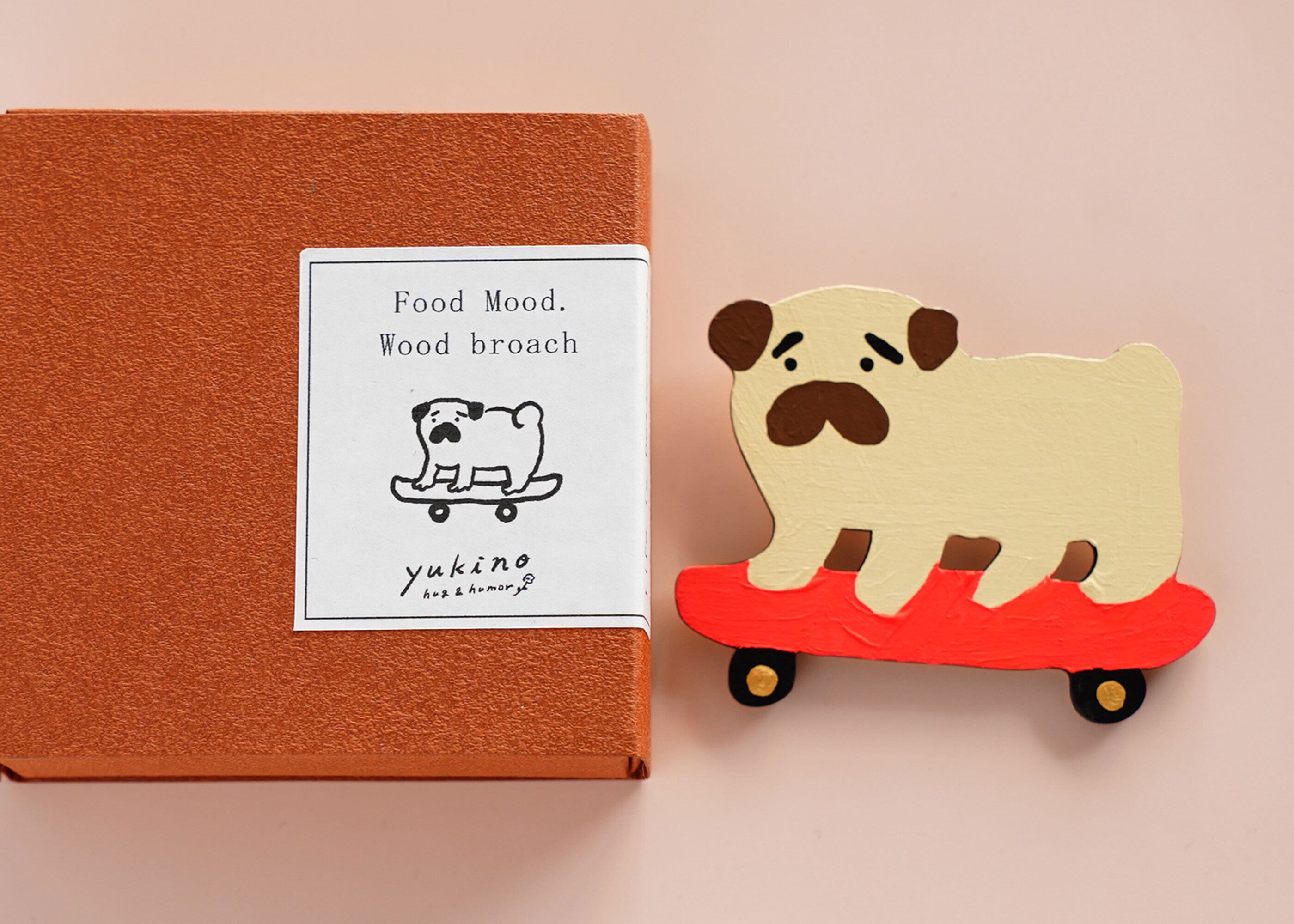 wood objet 原画 ミニブローチ-31