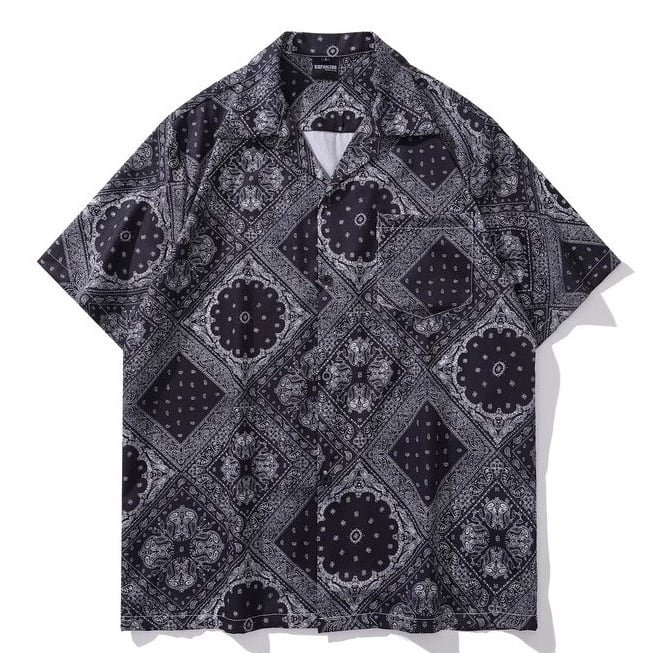 Nigel Cabourn / OPEN COLLAR SHIRT - GUJARAT PRINT (ナイジェル