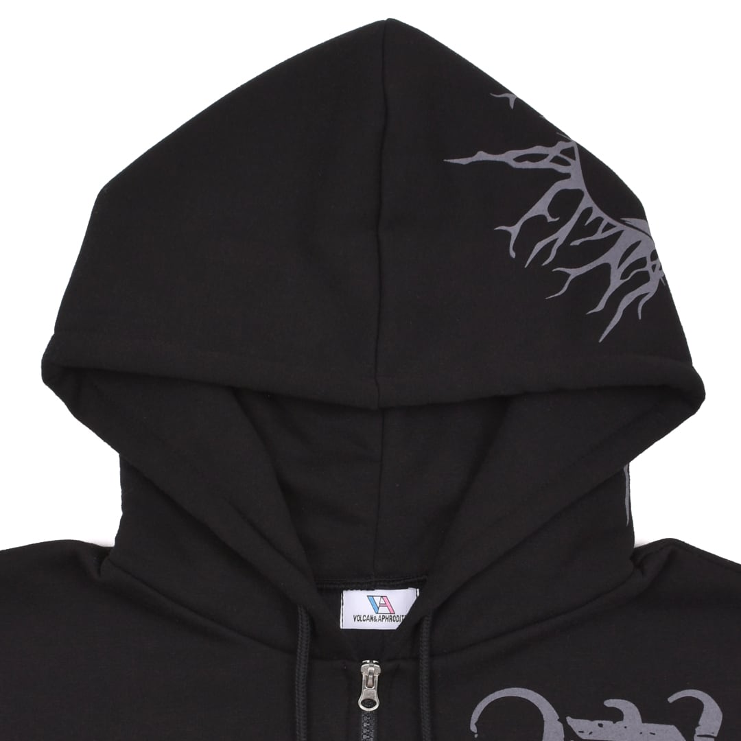 1/20新着】フードスカルZIPパーカー(裏起毛) | VOLCAN&APHRODITE