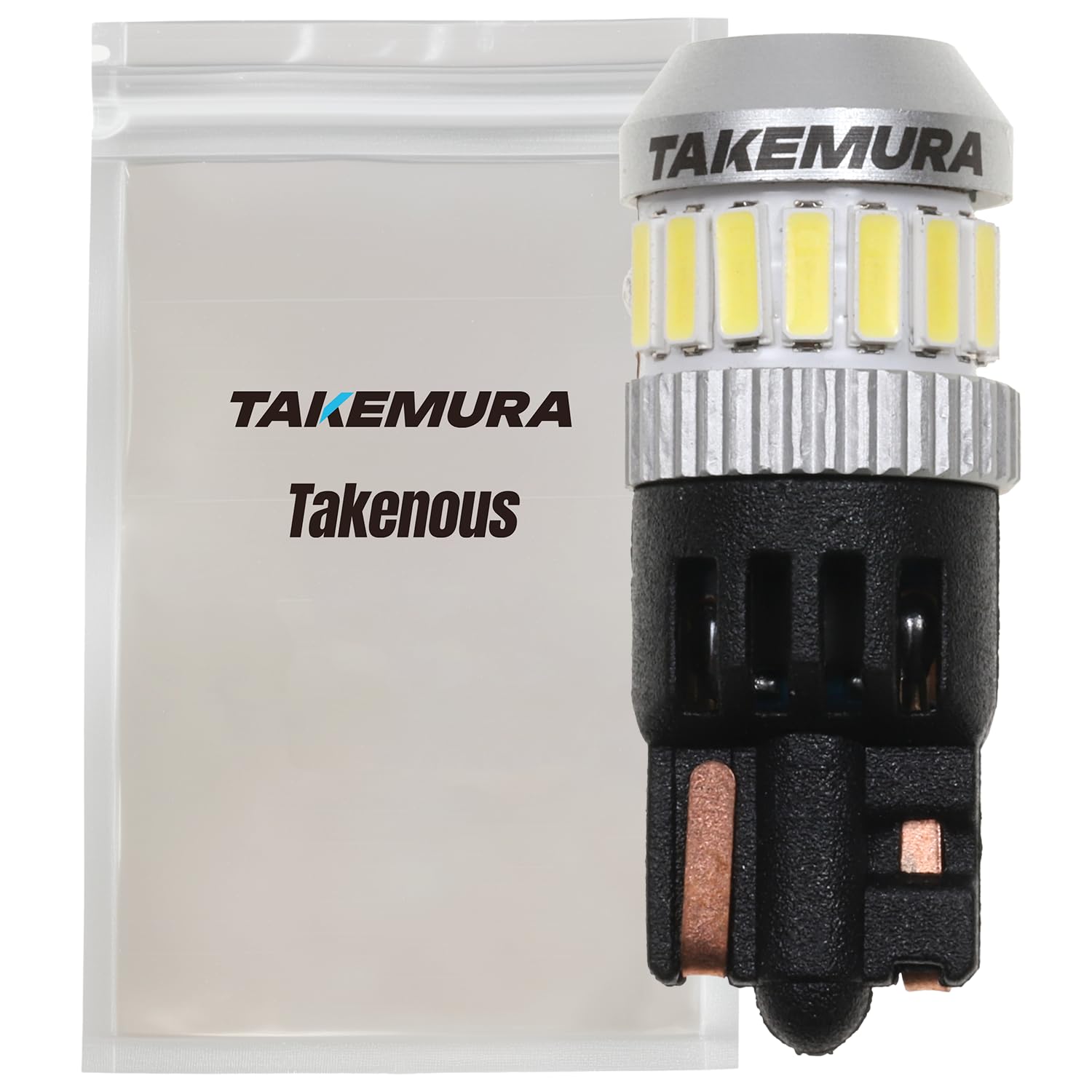 Takenous 竹村商会 led ポジションランプ 24v t10 12v ポジション球 スモール 左右セット (ホワイト)