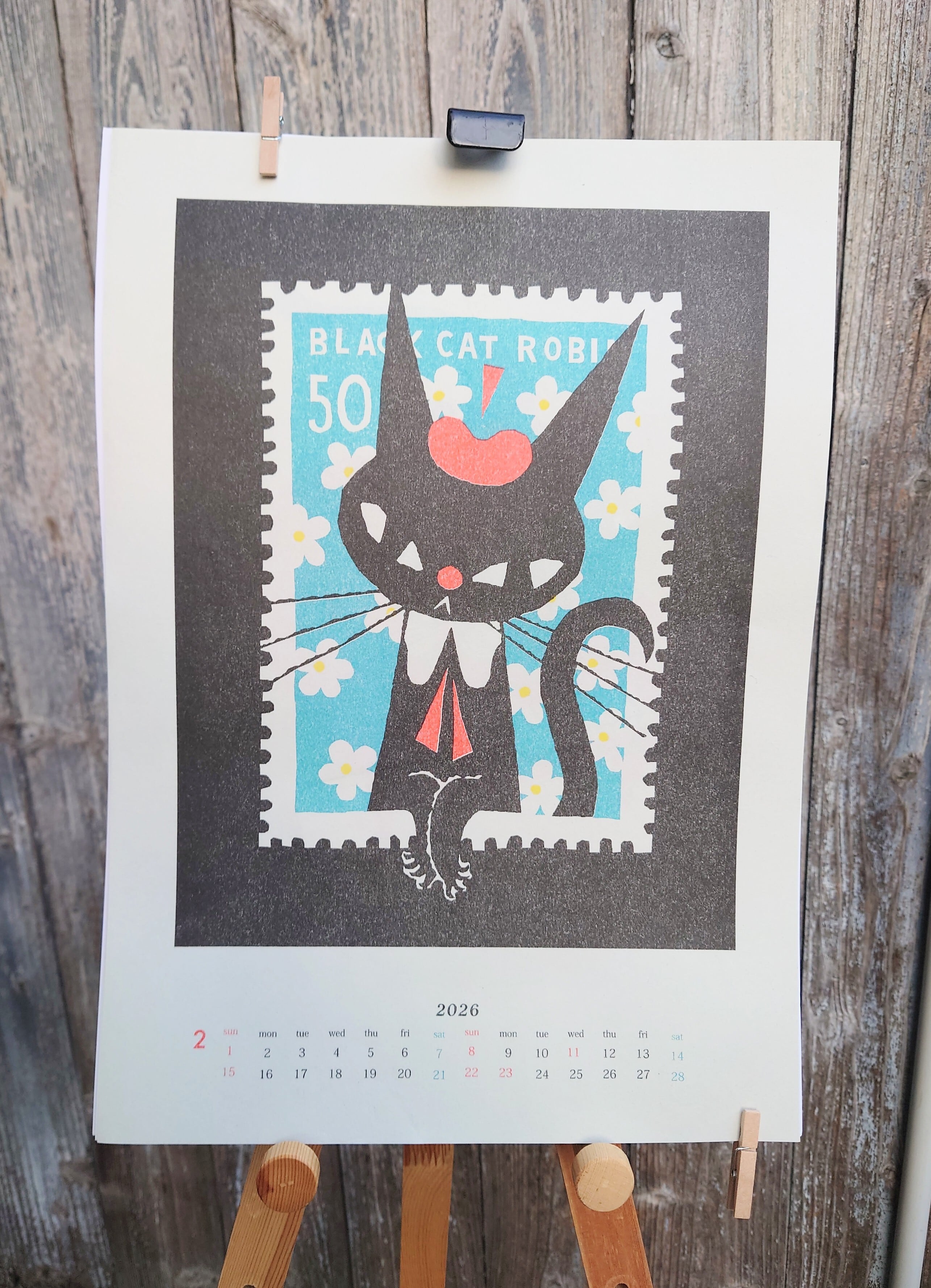 黒猫( ΦωΦ )様ご確認用ページ 黒ねこ意匠 2026カレンダー【別の商品との同梱不可商品・説明文の確認