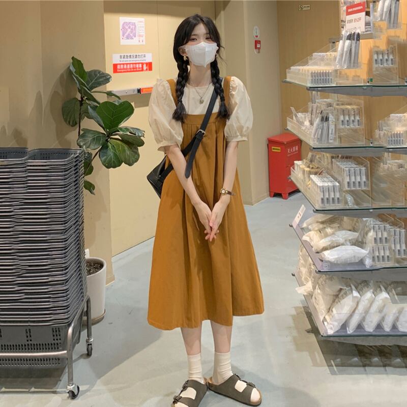 スカート サマースタイルスタンダードシャツ レトロ 夏物 1号婦人65772786102