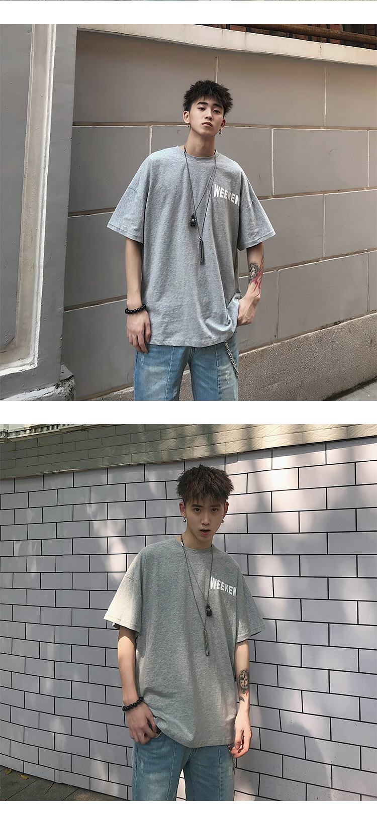 全3色 Tシャツ カットソー プリント カジュアル シンプル