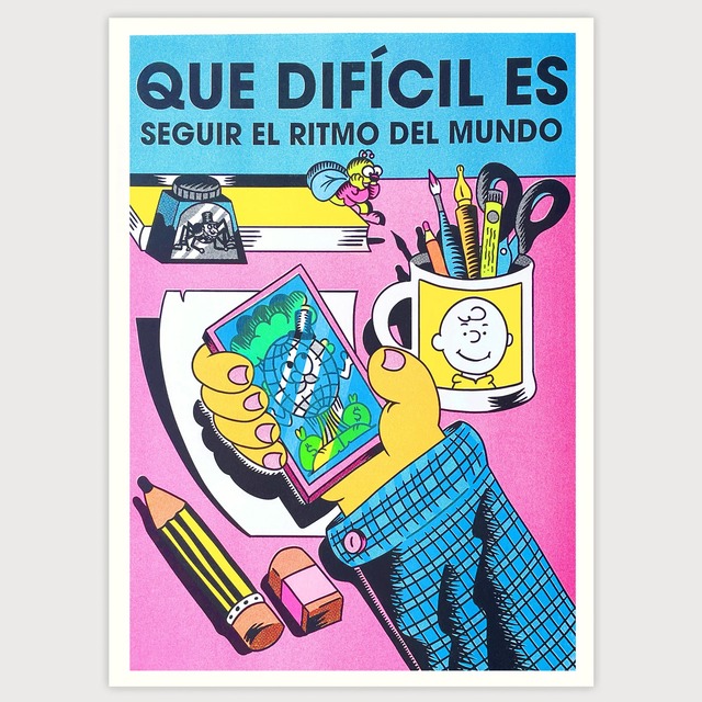 Jumbo Press "Ritmo del mundo" Designed by Buen Muchacho  A3 (297×420mm) Art Print