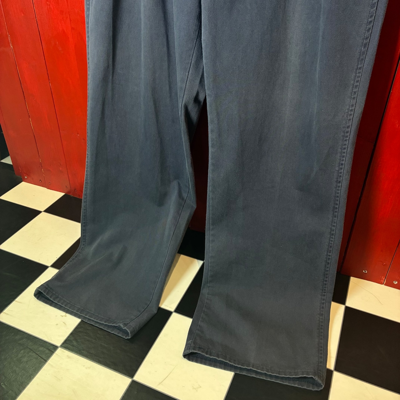 90s USA製Polo by Ralph Laurenフェードネイビー チノパン 2タック W36