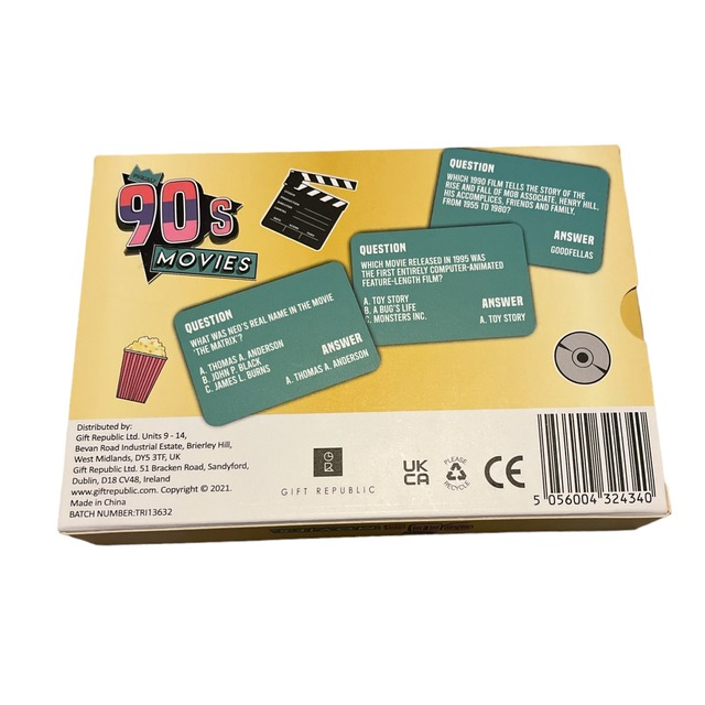 90's トリビアカードゲーム