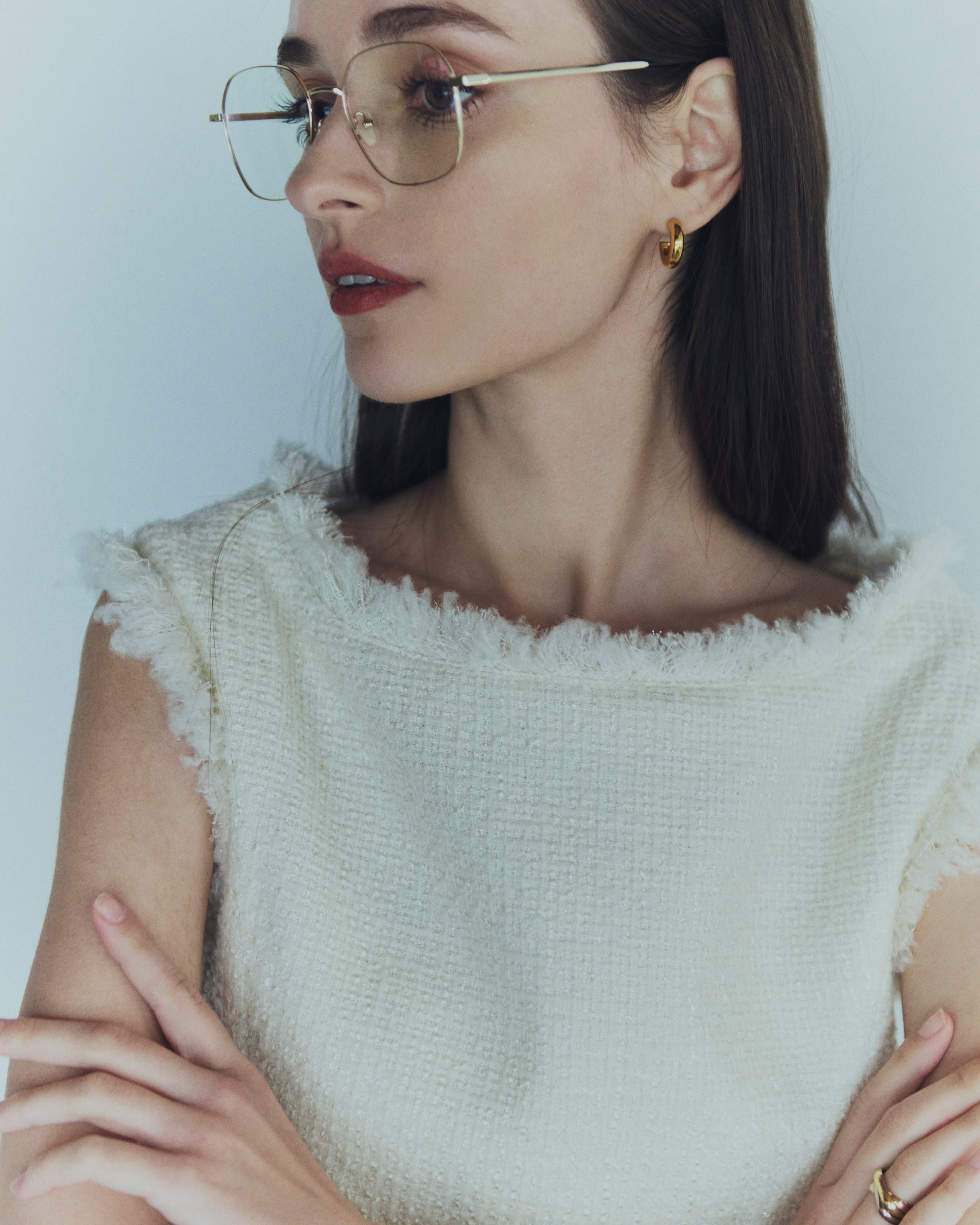 Original Tweed peplum tops | Bluelea