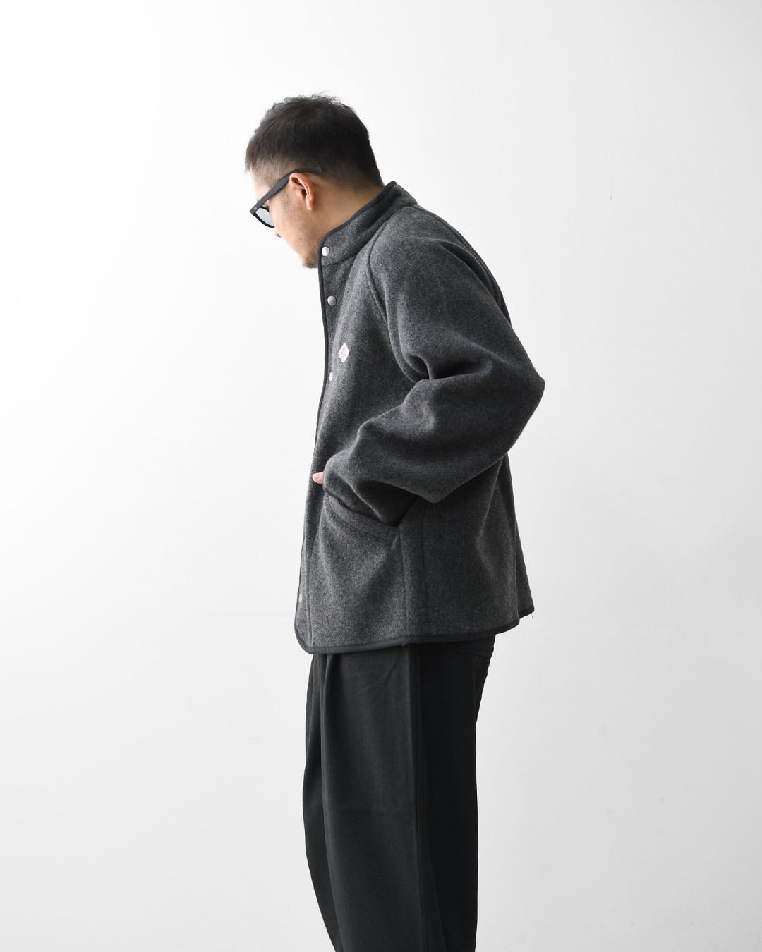 DANTON [ダントン] M WOOL LIGHT PILE STANDCOLLAR JACKET [DT