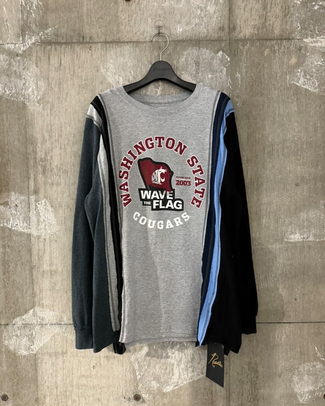 【Rebuild by NEEDLES】7 CUTS COLLEGE L/S TEE