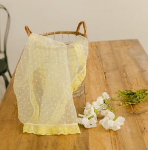 予約【malrang】SeeThrough Popcorn Blanket《Yellow》