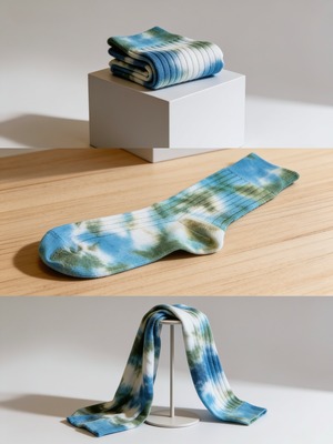 sonjour tiedye socks -BOTANICAL-
