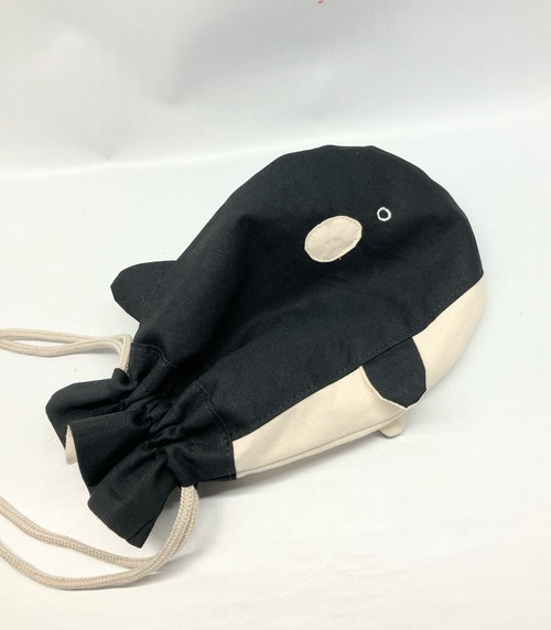 シャチ  巾着袋｜とりさん工房ーかわいいハンドメイドポーチ