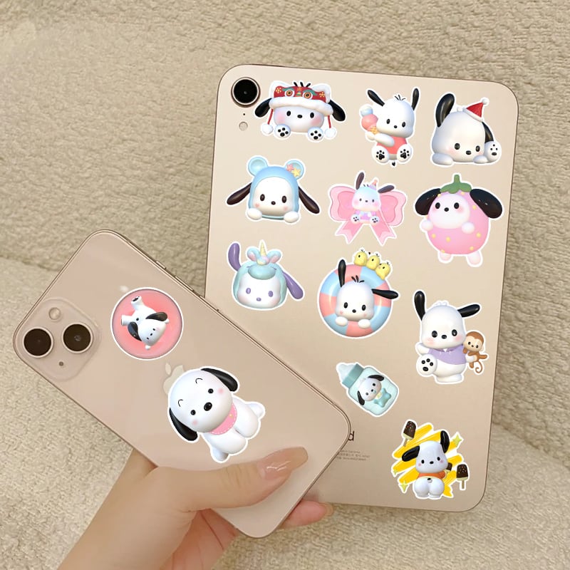 48枚 3Dポチャッコ 防水ステッカー シール | aboo