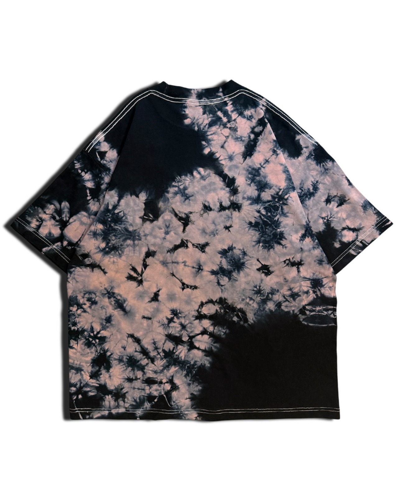 【1着限定販売 / 最短即日発送】黒染めタイダイTシャツ 桜吹雪