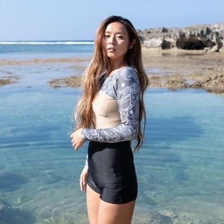 パット付きラッシュガード1体型水着 【21W18-91S】Exceed/ Rash Guard
