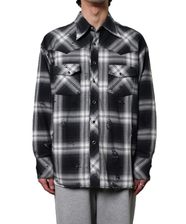 Rafu / Rafu002-23-02 WESTERN SHIRT (BLACK)