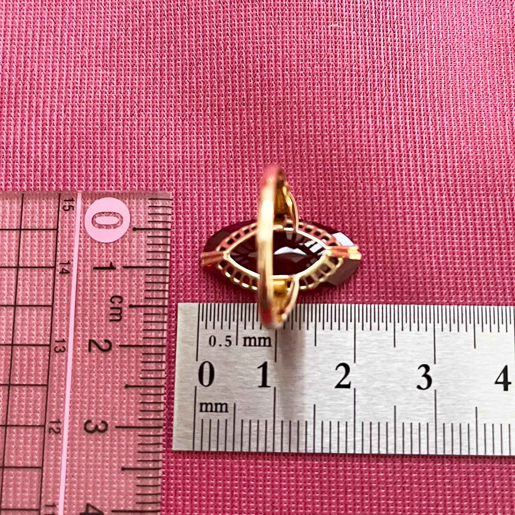 日本の作品】昭和レトロ デザイン 千本透かし ヴィンテージ リング K18