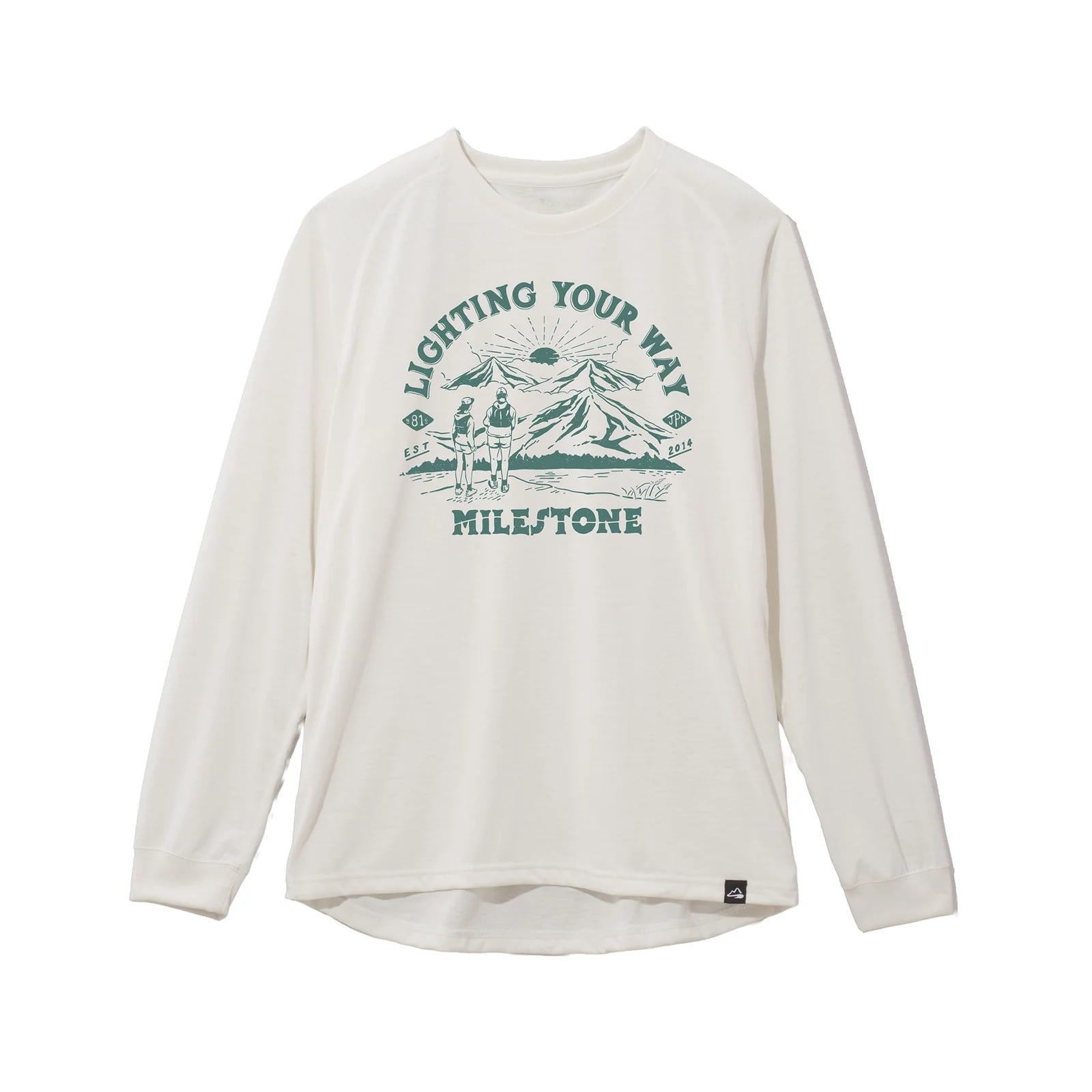milestone(マイルストーン)milestone Original Long Sleeve T-Shirt Canvas "National Park" -オフホワイト メンズレディースロングTシャツ