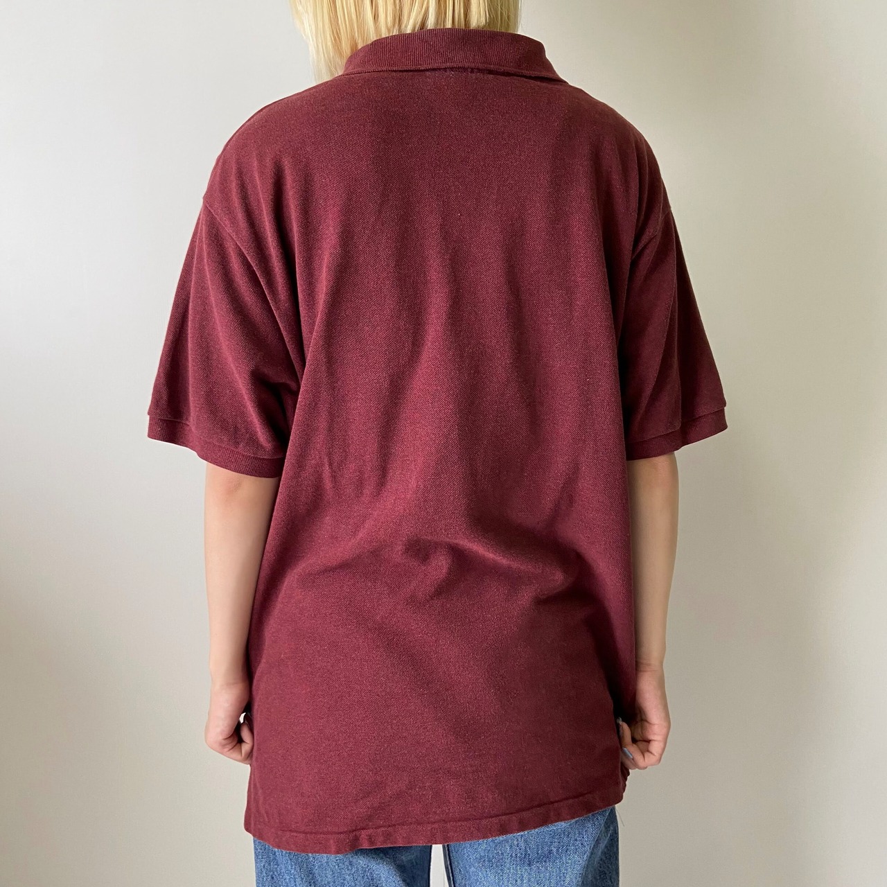新入荷SALE対象外】LACOSTE ラコステ ポロシャツ メンズX? 古着 ワイン 