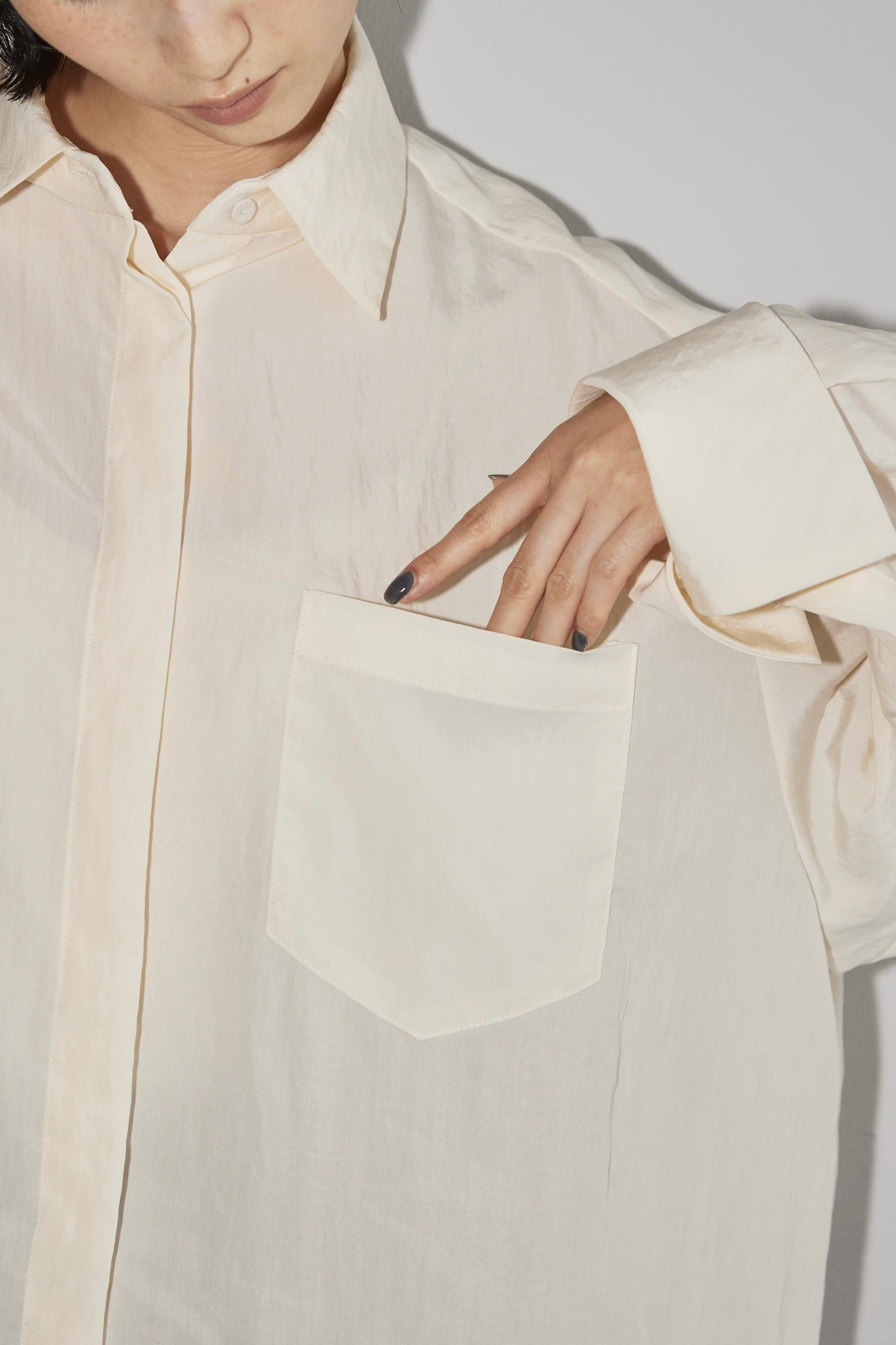 todayful シルキーポケットシャツエクリュ完売品