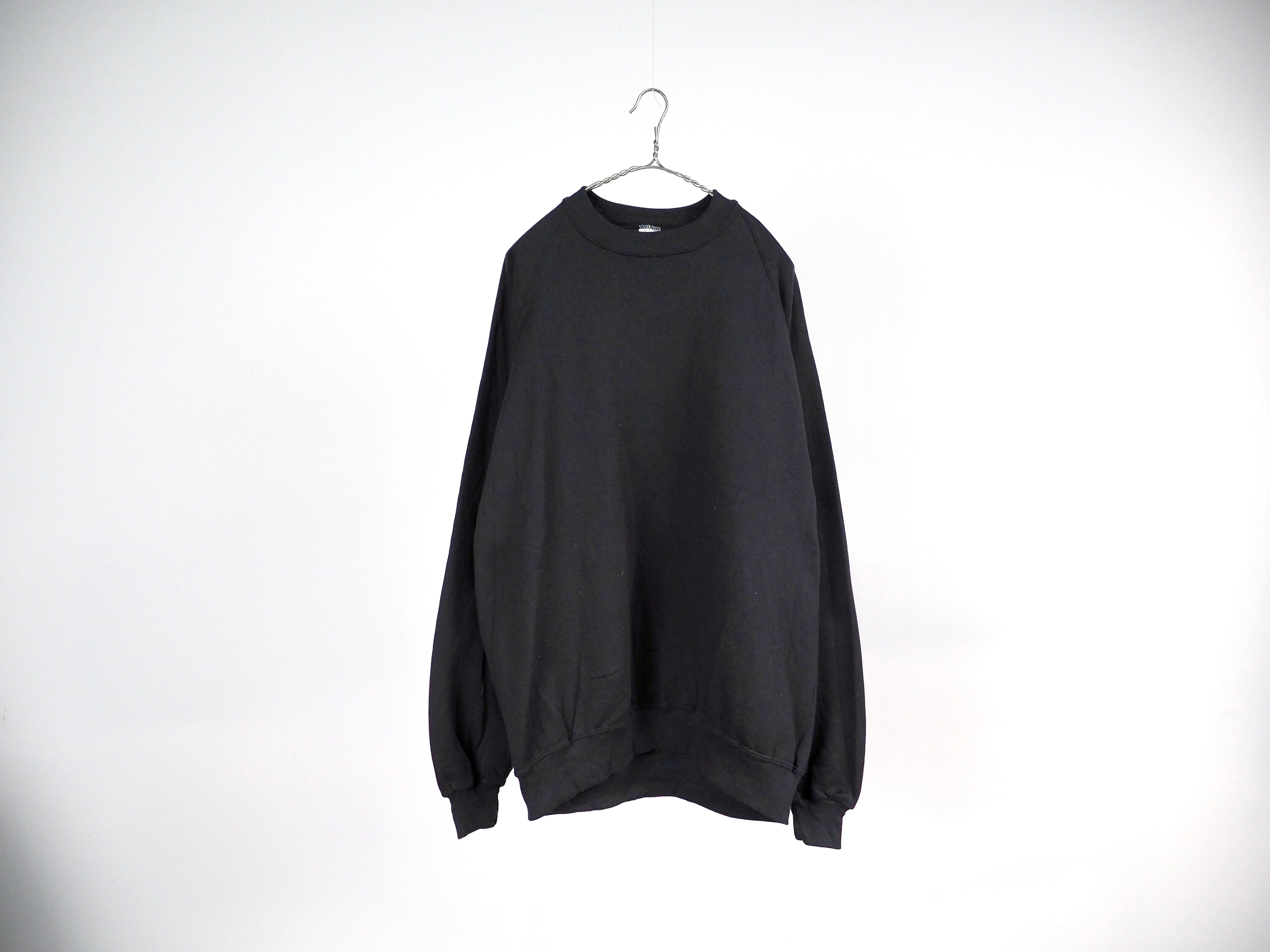 “NOS” JERZEES by RUSSELL crew sweatshirt black XXL /made in USA