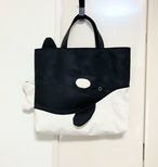 シャチ　レッスンバック｜とりさん工房ーかわいいハンドメイドポーチ