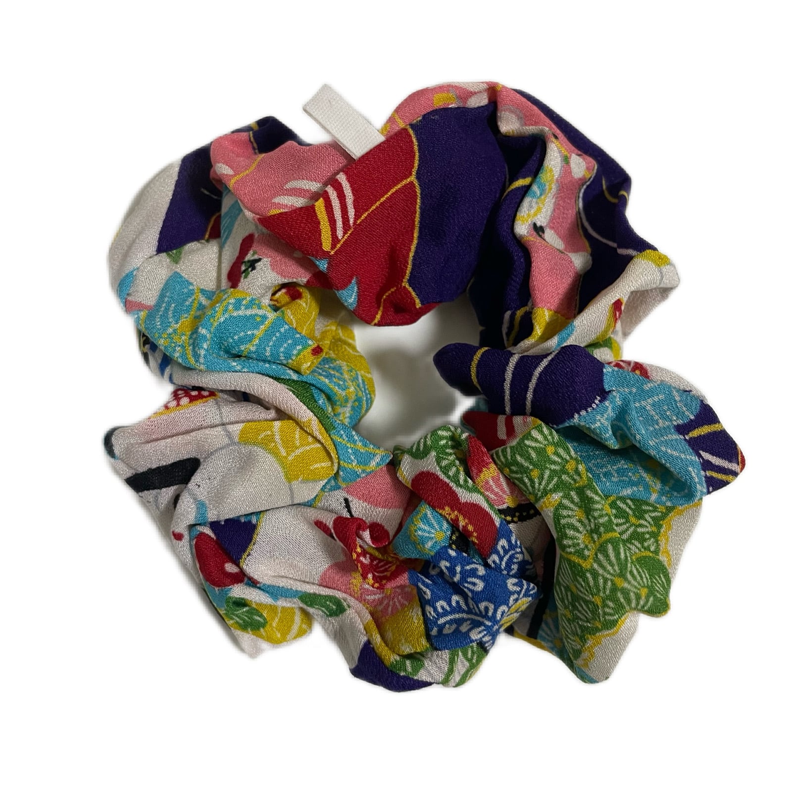 japanese vintage KIMONO シュシュ 和風着物生地 ヘアアクセサリー 髪