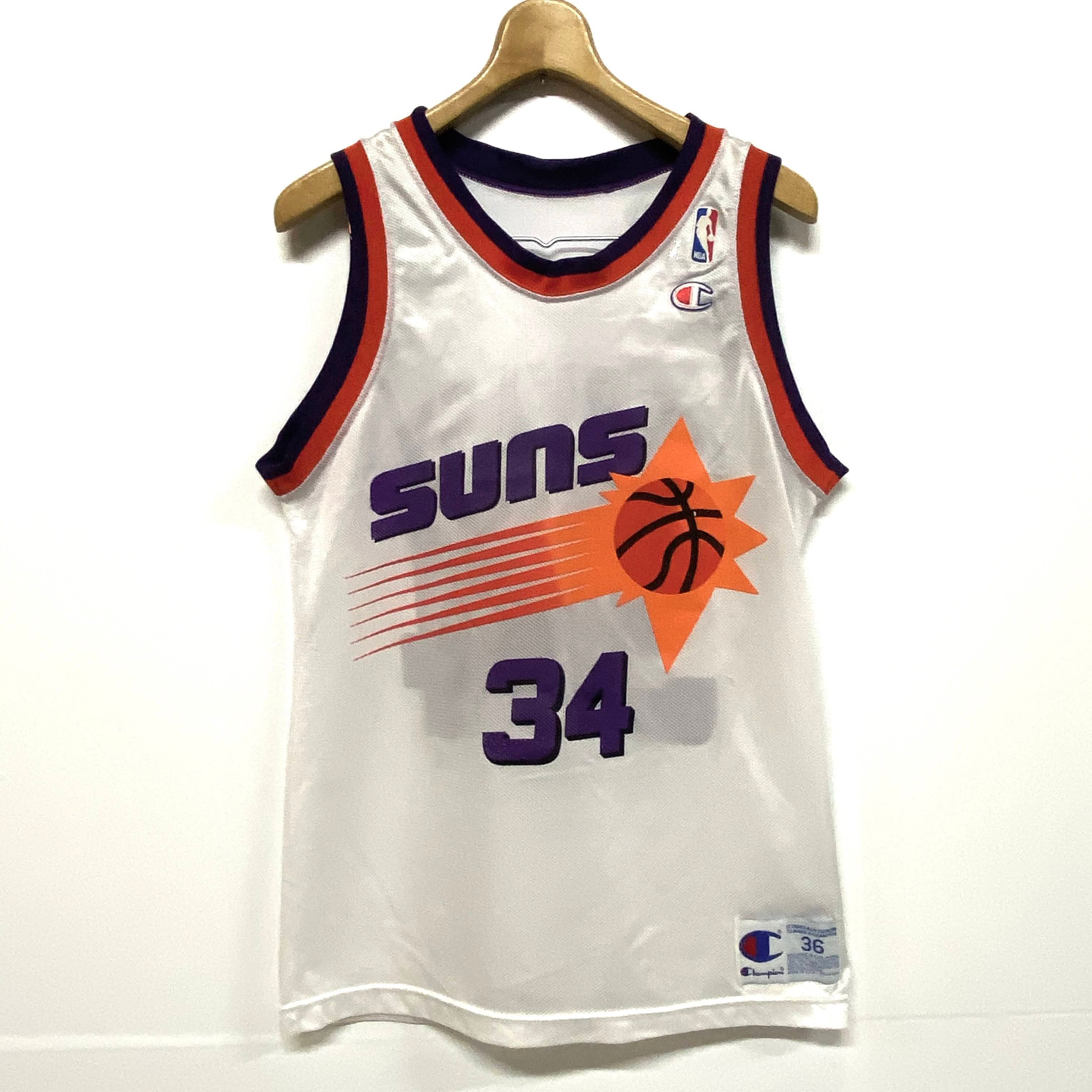 USA製 90年代 ヴィンテージ Champion チャンピオン NBA SUNS　フェニックス・サンズ チャールズバークレー ゲームシャツ  レプリカユニフォーム 古着【ゲームシャツ】【AL20】【SA21073】 | cave 古着屋【公式】古着通販サイト