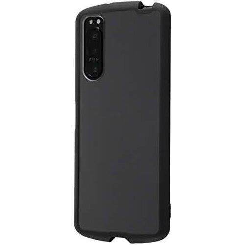 レイ・アウト Xperia 5 II 用 ケース ハイブリッド 耐衝撃 Puffull クリア ブラック 7