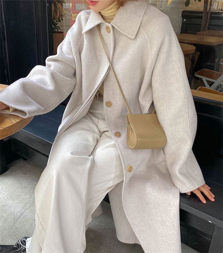 厚手 中・長セクション チェスターコート 暖かい シンプル カジュアル 長袖 気質