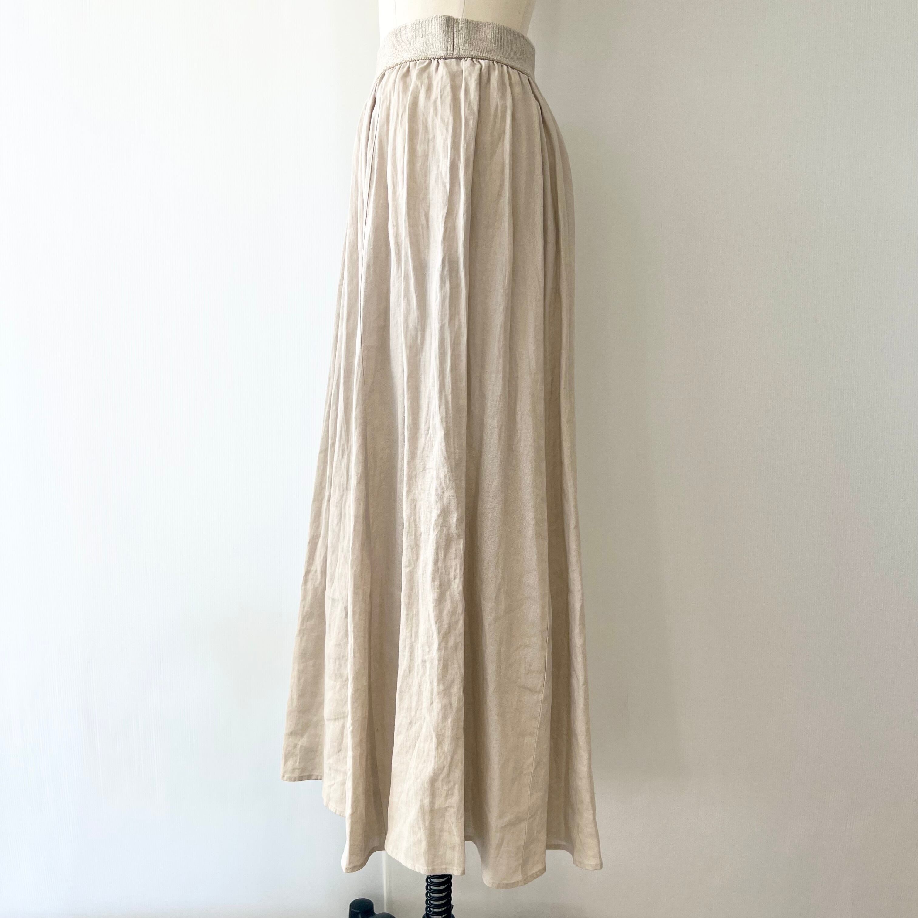 フレンチリネンのマキシスカート《PASSIONE パシオーネ》 | Casablanca  